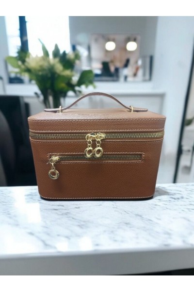 Kozmetik Makyaj Çantası Aynalı Seyahat Seti Makyaj Aksesuarları Düzenleyici TABA