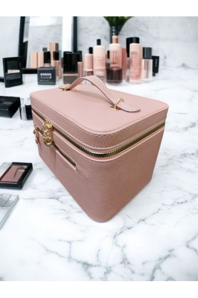Kozmetik Makyaj Çantası Aynalı Seyahat Seti Makyaj Aksesuarları Düzenleyici ŞEKER PUDRA